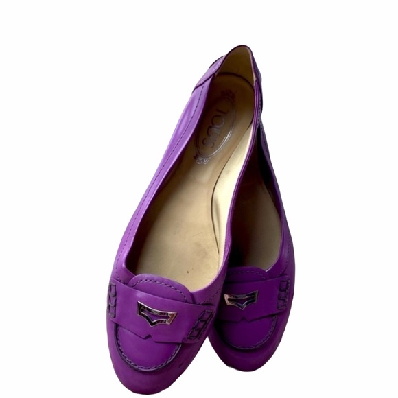 Tod's Shoes - TODS PURPLE DRIVING SHOES
